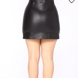 Fashion Nova Leather Skirt